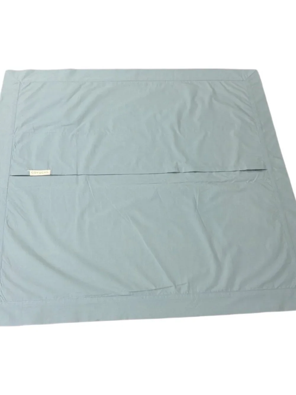 COYUCHI Pacific Blue Organic Percale Sham Euro Size 26x26 NWOT